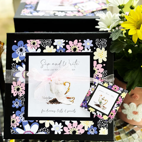 Tea Gift Set | Tea and Stationery Gift Set | Spring Blossoms