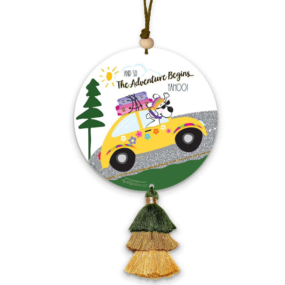 And the Adventure Begins Car Charm, Room Charm