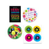 Be Hippie Box Card Set, 5x7 Post Cards Box Set