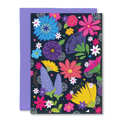 Wildflower Blossoms Stationery Note Card