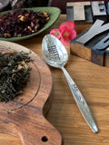 Keep Going Hand stamped vintage silver plated teaspoon