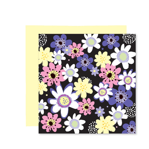 Spring Blooms 4 inch square card