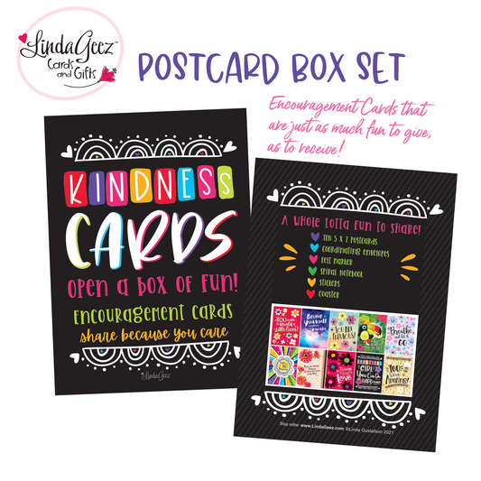 LindaGeez Kindness Card Box Set - 5x7 Postcards