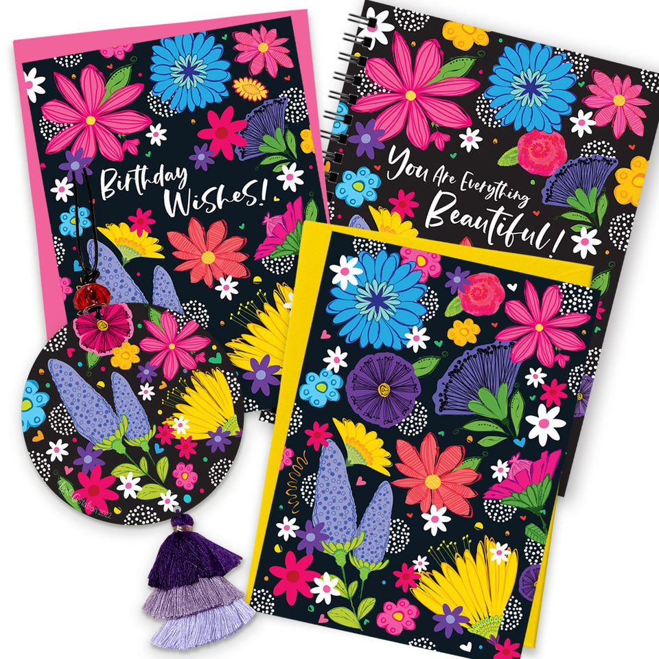 Wildflower Blossoms Stationery Bundle | Stationery and More