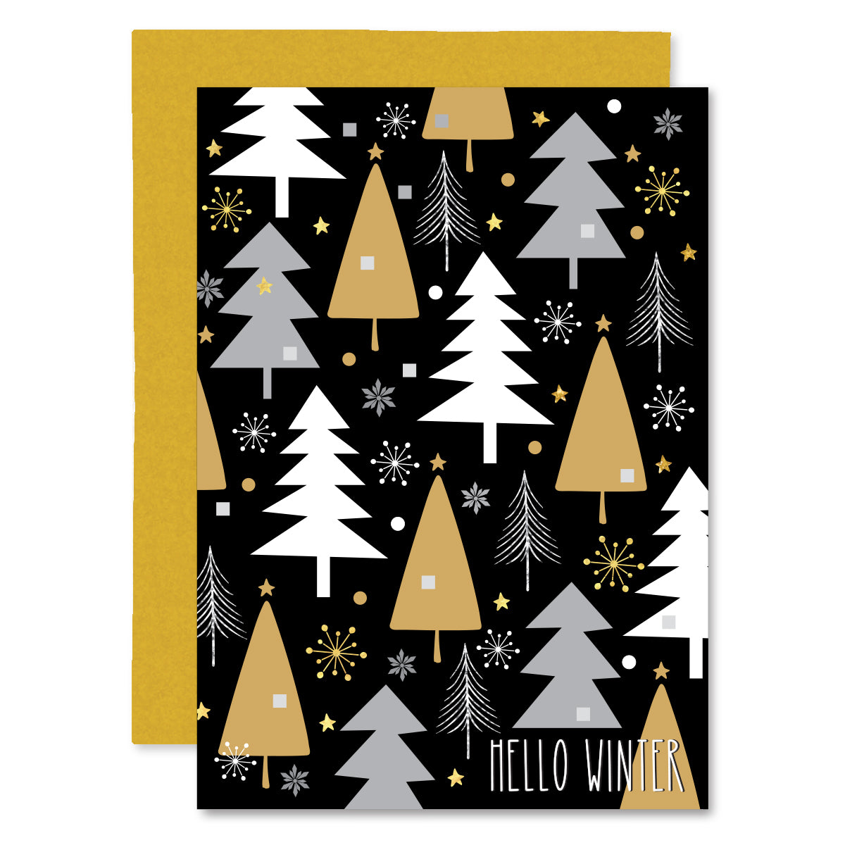 Hello Winter Greeting Card