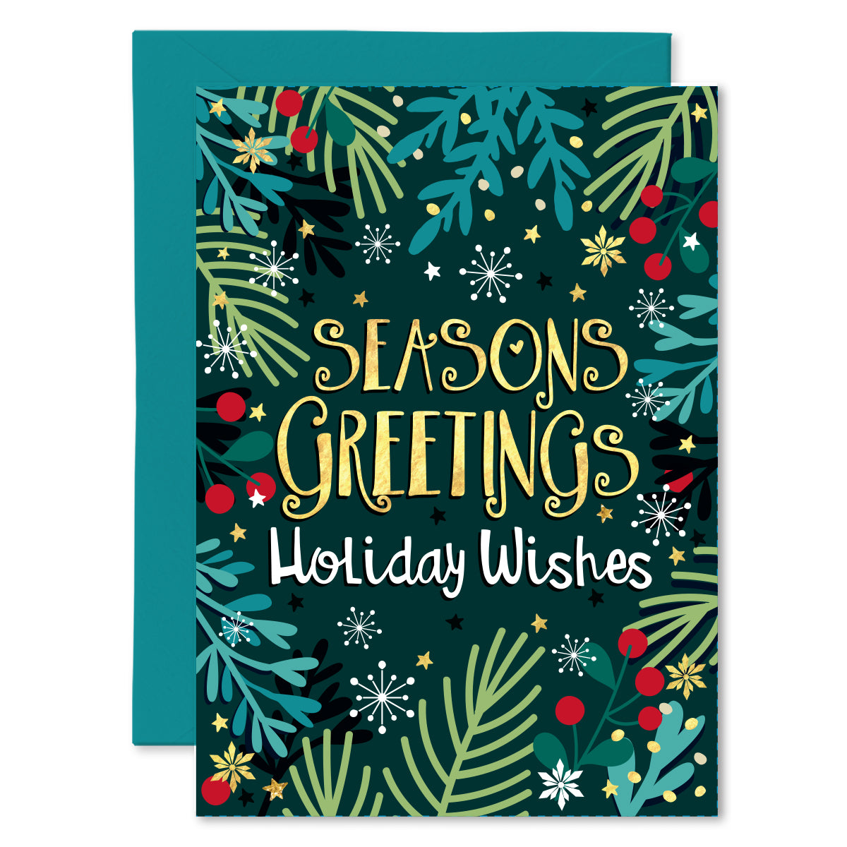 Seasons Greetings | Holiday Wishes Greeting Card