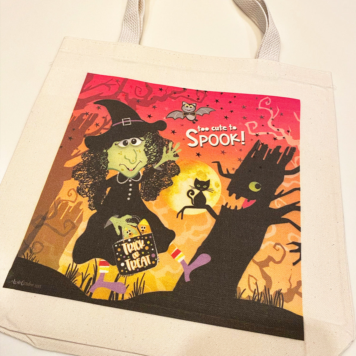 Halloween Canvas Tote Bag | Trick or Trick Tote Bag