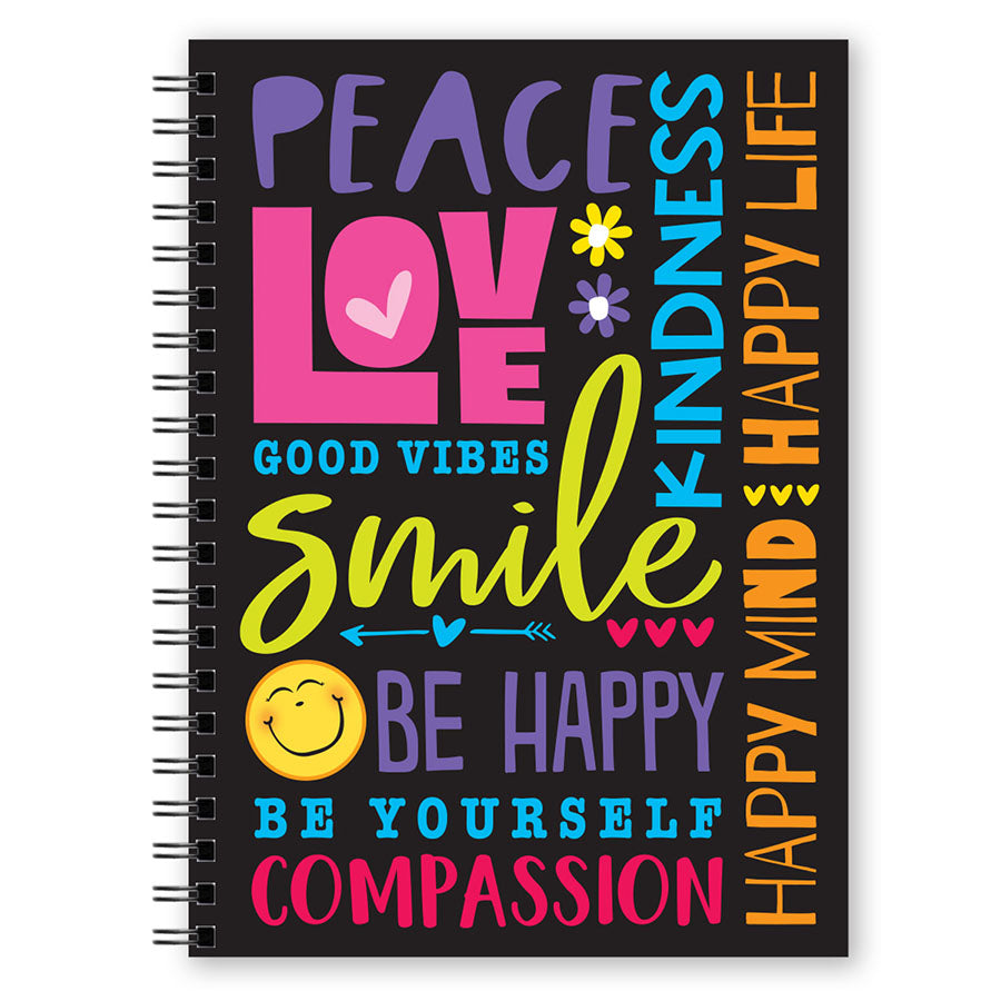 Happy Spiral Notebook
