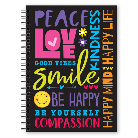 Happy Spiral Notebook