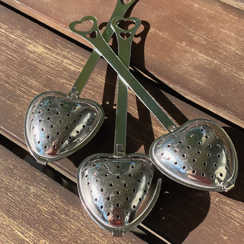 Heart Tea Strainer, Stainless Steel Heart Strainer with a Handle