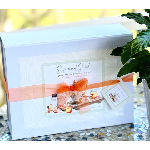 Tea Gift Set | Tea and Aromatherapy Gift Set | Neroli Essential Oil