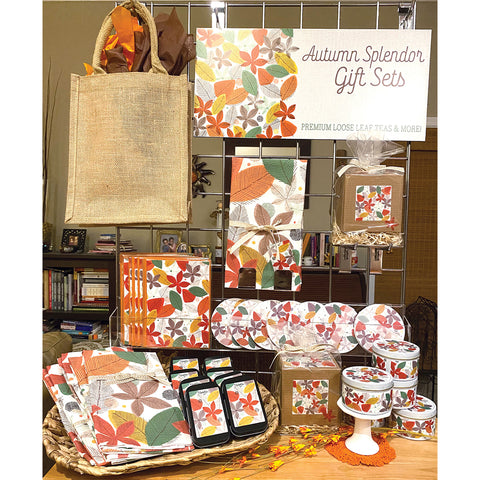 Tea Gift Set in Jute Bag | Autumn Splendor Tea Gift Set