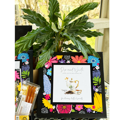 Tea Gift Set | Tea and Stationery Gift Set | Wildflowers