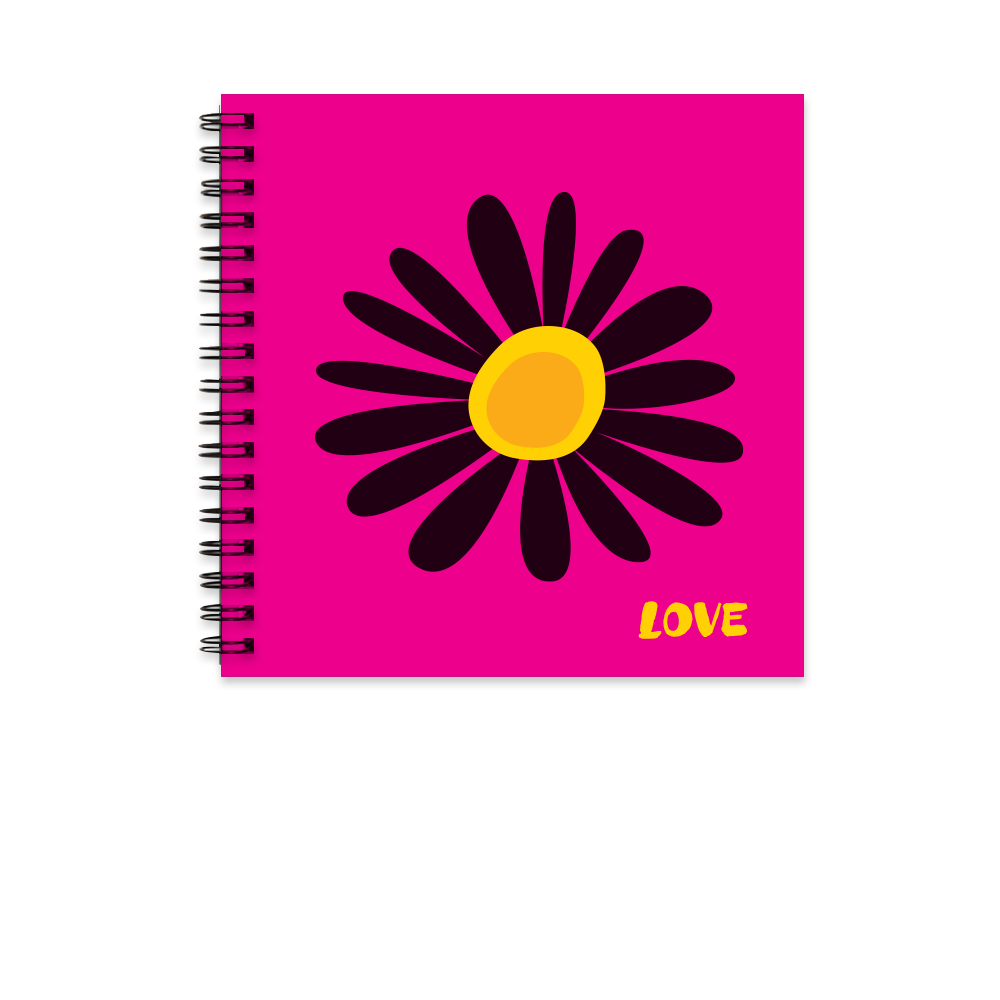 Love Spiral Notebook with Blank Pages