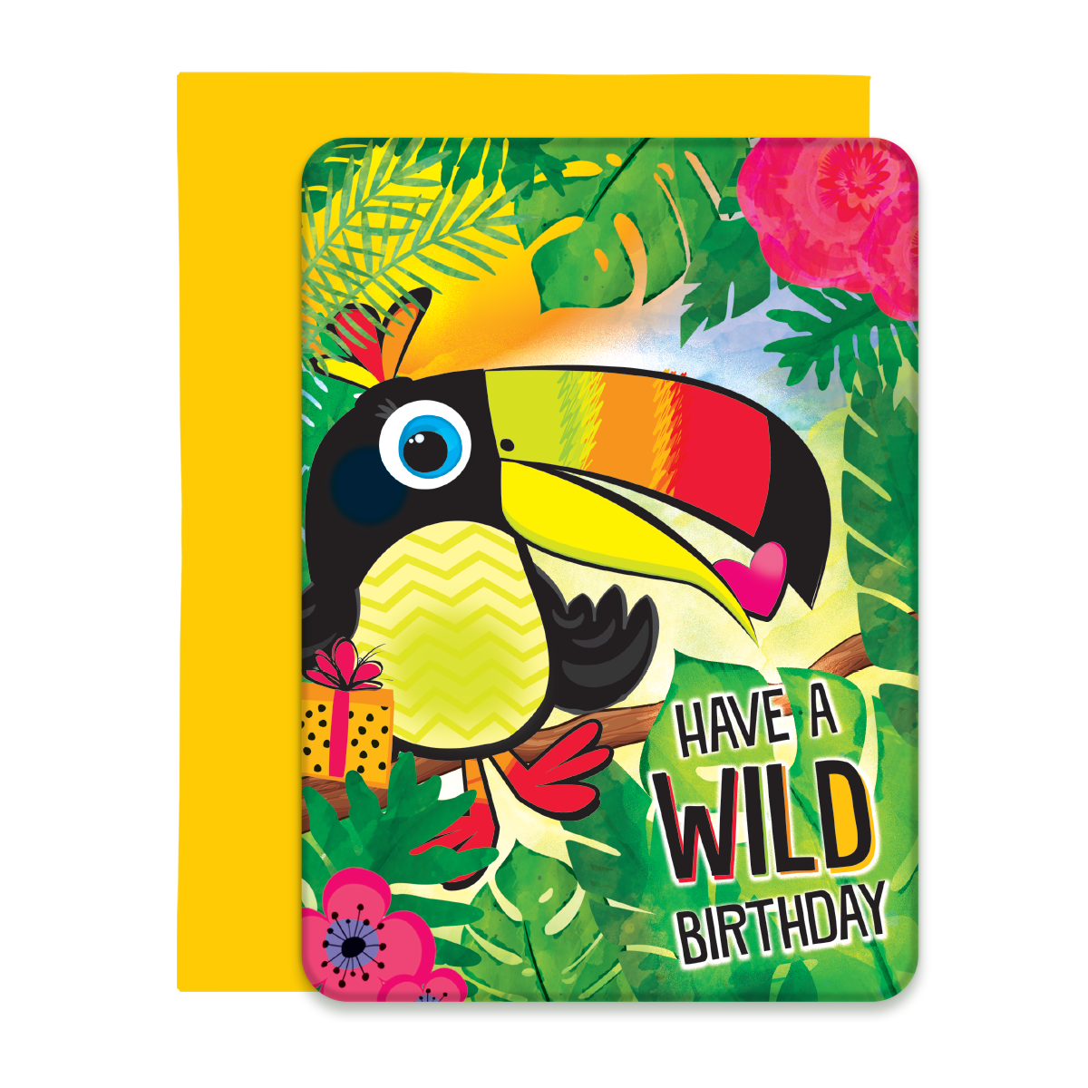 Have a Wild Birthday Greeting Card, Post Card with Envleope