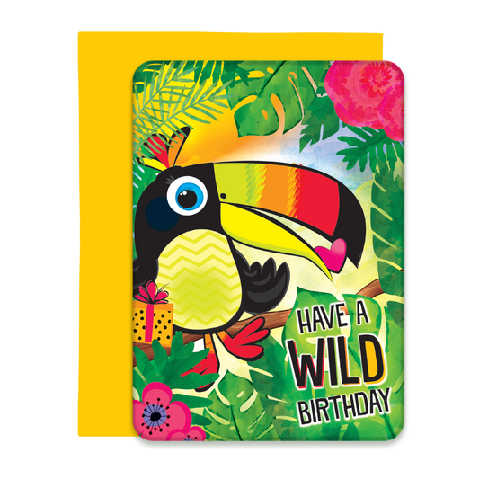 Have a Wild Birthday Greeting Card, Post Card with Envleope