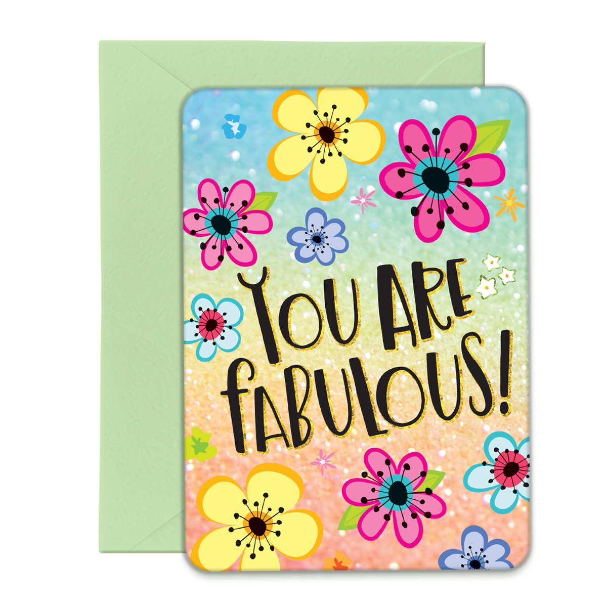 You Are Fabulous Greeting Card, Post Card with Envelope