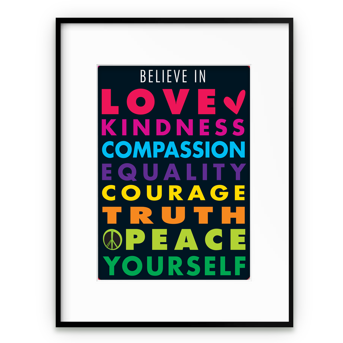 Be Hippie Box Card Set, 5x7 Post Cards Box Set