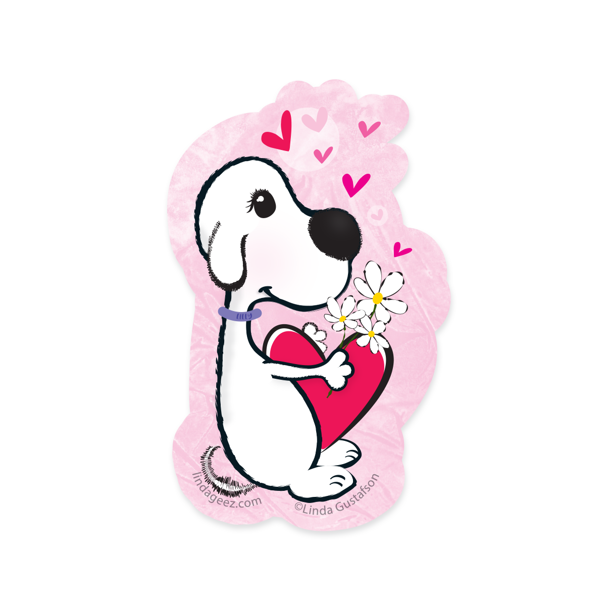 Sweet Lilly the Rescue Dog Sticker