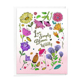 Wildflower Card Bundle, Inspirational Stationery Note Cards