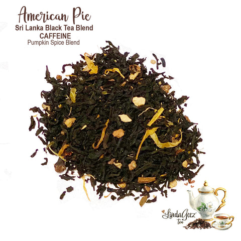 American Pie Loose Leaf Tea Blend, Sri Lanka Black Tea Blend, Pumpkin Spice Tea Blend