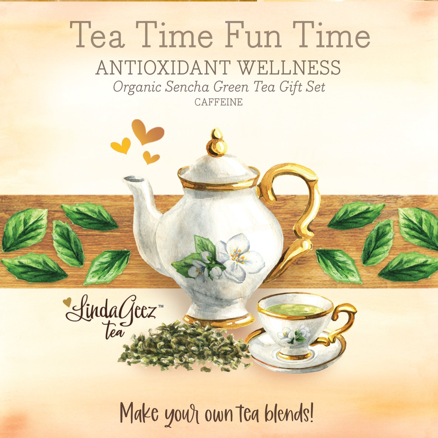 Tea Gift Set | Sencha Green Tea and Herbs Tea Box Set | Happy Box