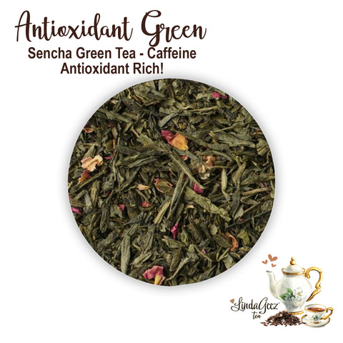 Loose Leaf Tea | Antioxidant Green Tea | Whole Leaf Green Sencha Tea | Caffeine