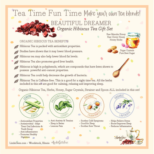 Tea Gift Set | Hibiscus and Herbs Tea Box Set | Happy Box