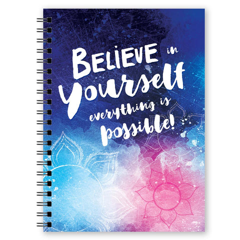 Believe in Yourself Journal, Spiral Notebook