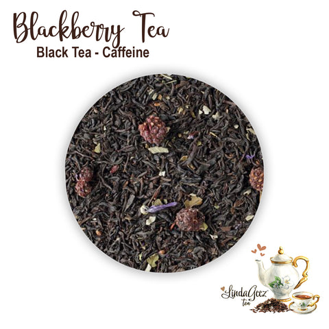 Loose Leaf Tea | Blackberry Tea | Whole Leaf Black Tea | Caffeine