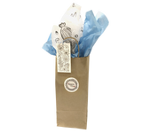 Bottle Gift Bag Ensemble with Wildflower Printed Tissue Paper