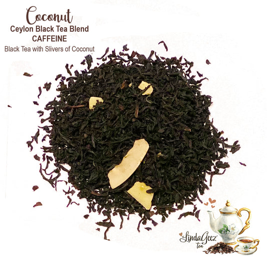 Coconut Loose Leaf Tea Blend, Black Tea Blend