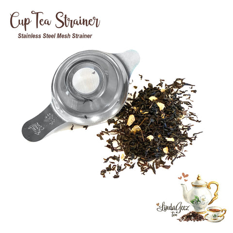 cup tea strainer, loose leaf cup tea strainer