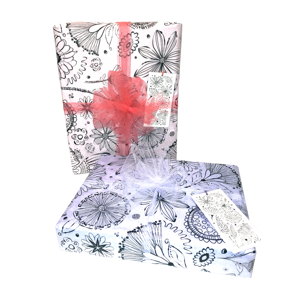 Pretty Wildflowers Printed Tissue Paper for Gift