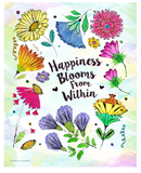 Happiness Blooms from Within Wildflower Wall Print