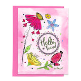Hello Friend, Greeting Card, Stationery Note Card
