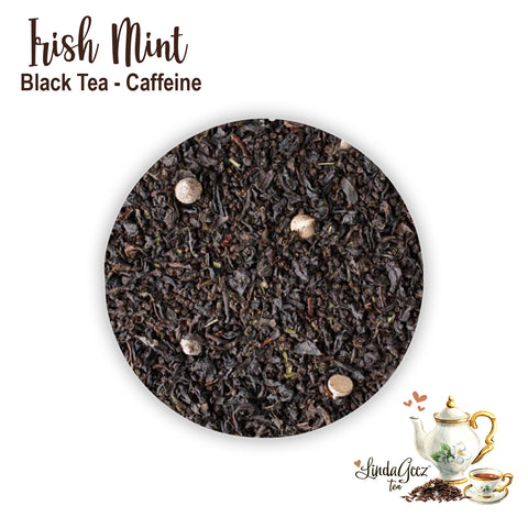 Loose Leaf Tea | Irish Mint Tea | Whole Leaf Black Tea Blend | Caffeine