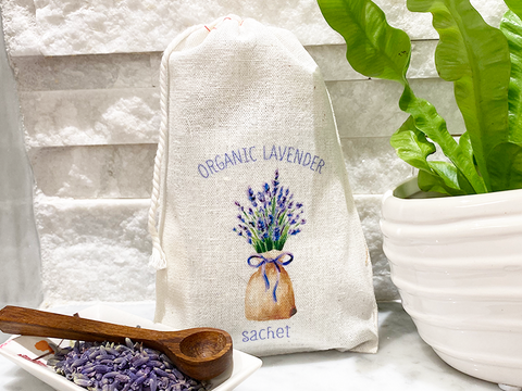 Organic Lavender Sachet 4x6