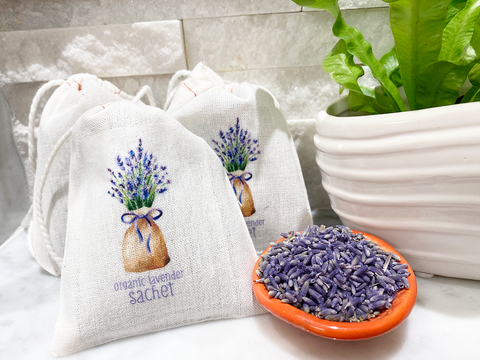 Organic Lavender Sachet 3x4