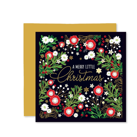 A Merry Little Christmas Card, Square Card