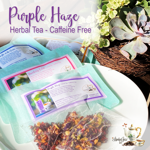 Purple Haze Herbal Ice Tea Blend, Quart size Tea Bags