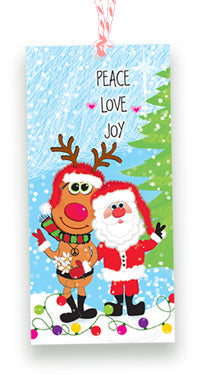Peace Love Joy Christmas Gift Tags