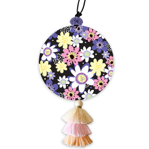 Spring Blooms Sun Catcher with Murano Lampwork Charm