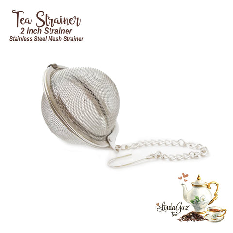 2 inch stainless steel strainer ball, loose leaf tea strainer