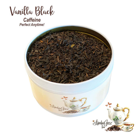 Vanilla Black Loose Leaf Tea, Ceylon Black Tea with Vanilla